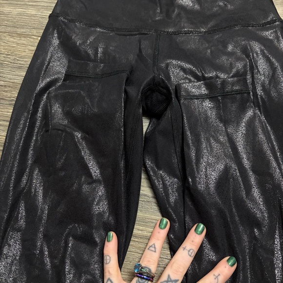 NWOT Lululemon Wunder Under High-Rise Tight *28"(Luminosity Foil Print Black) 6